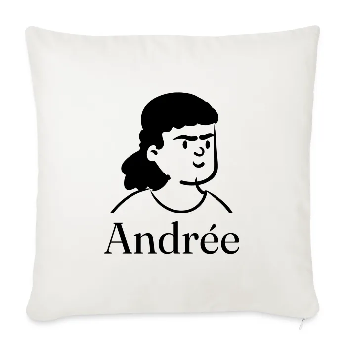 Coussin personnalisé au prénom Andrée