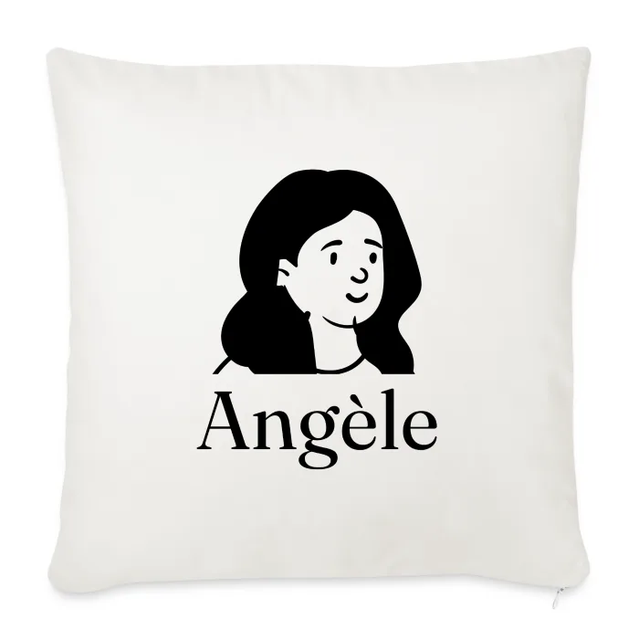 Coussin personnalisé au prénom Angèle