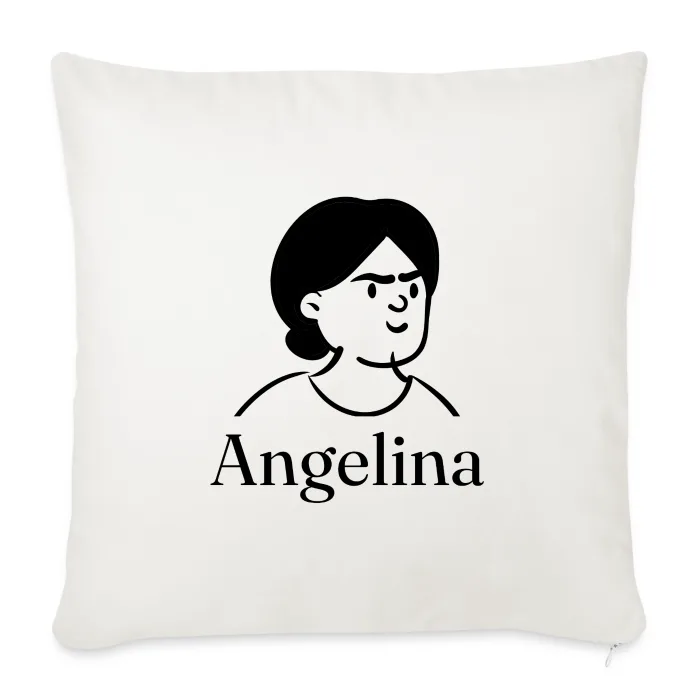Coussin personnalisé au prénom Angelina