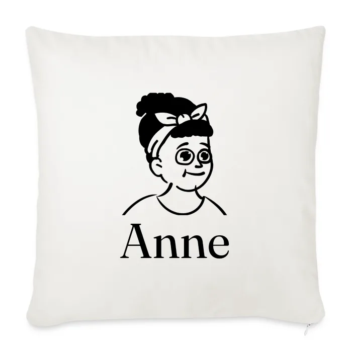 Coussin personnalisé au prénom Anne