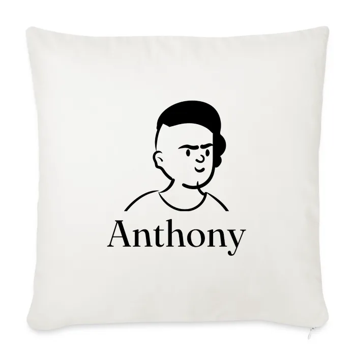 Coussin personnalisé au prénom Anthony