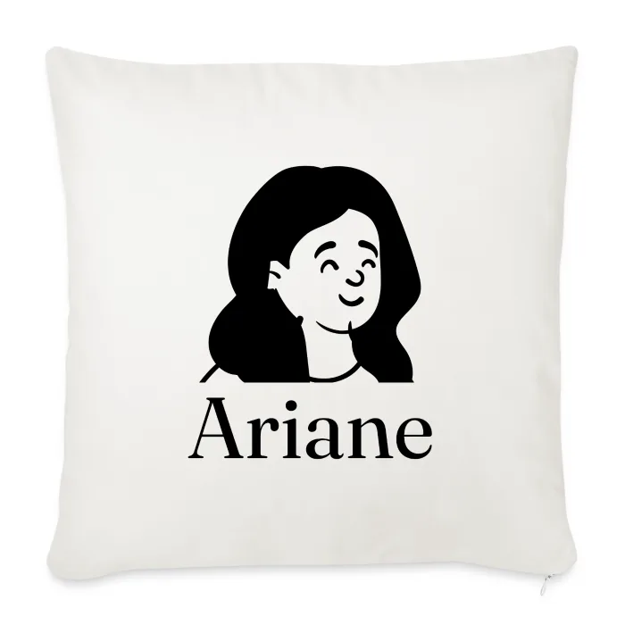 Coussin personnalisé au prénom Ariane