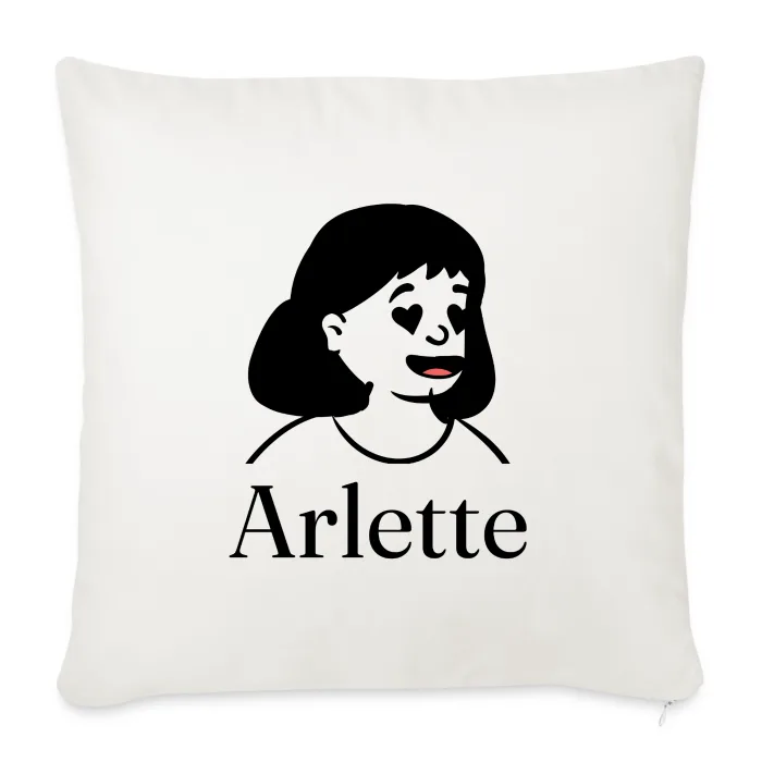 Coussin personnalisé au prénom Arlette