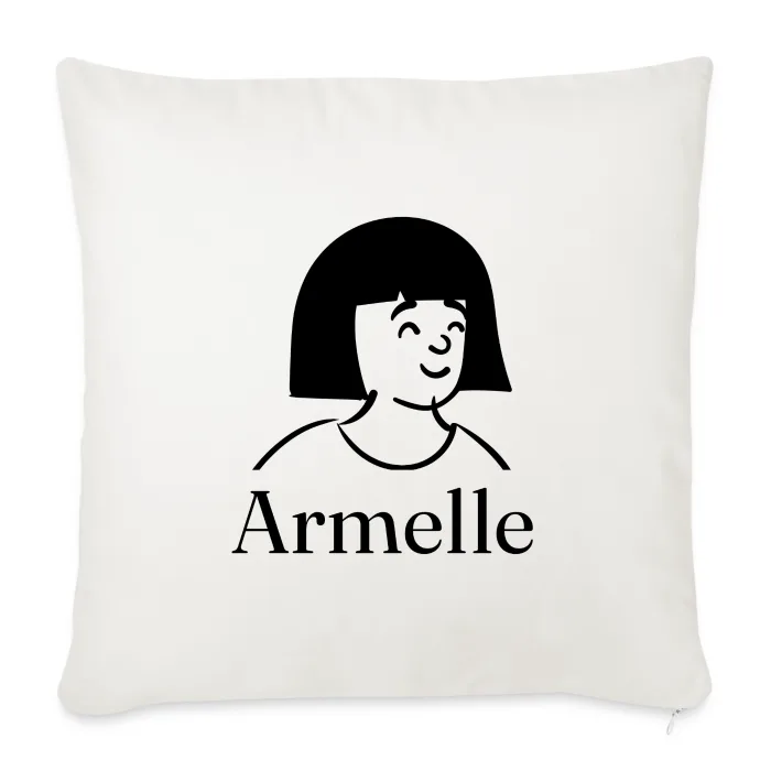 Coussin personnalisé au prénom Armelle