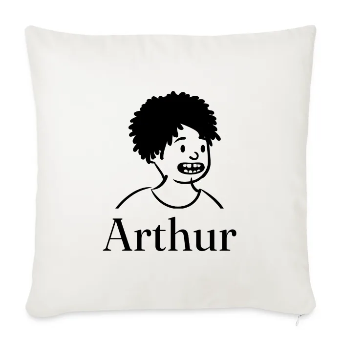 Coussin personnalisé au prénom Arthur