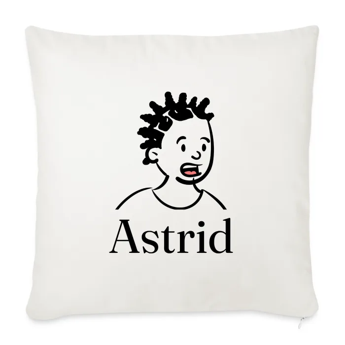 Coussin personnalisé au prénom Astrid