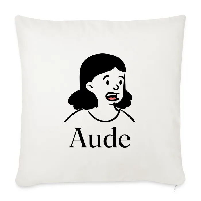 Coussin personnalisé au prénom Aude