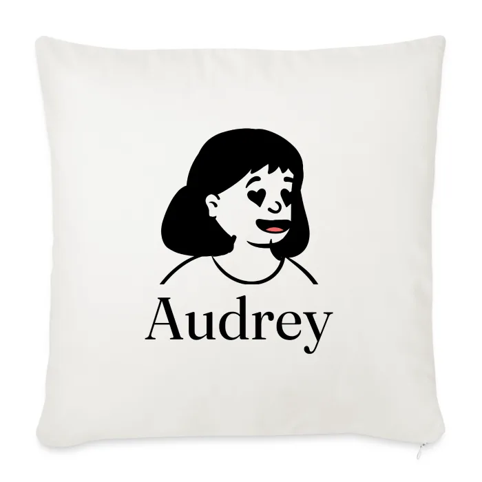 Coussin personnalisé au prénom Audrey