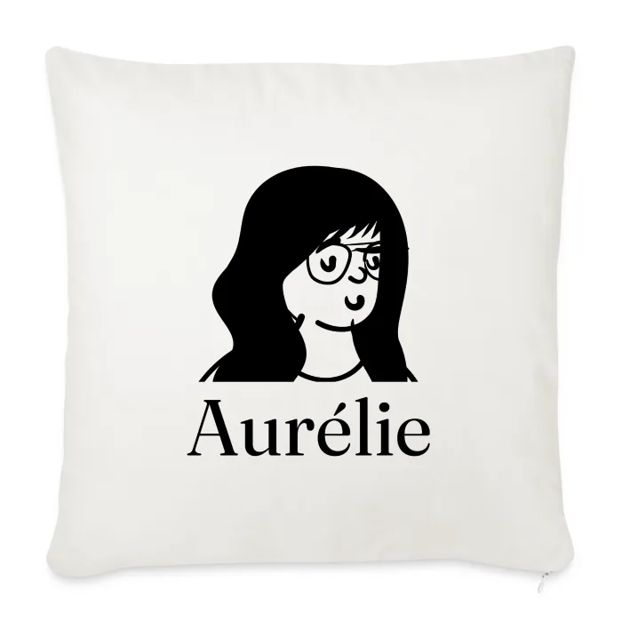 Coussin personnalisé au prénom Aurélie