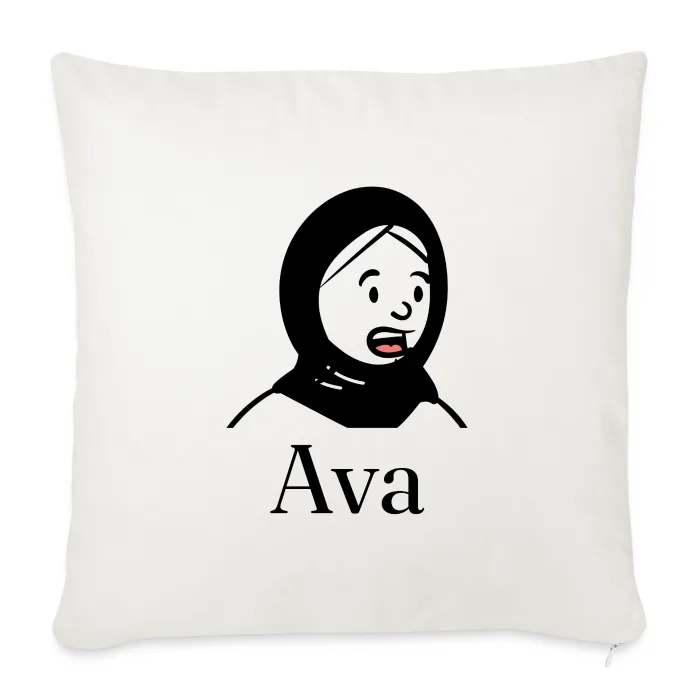 Coussin personnalisé au prénom Ava