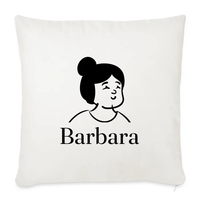 Coussin personnalisé au prénom Barbara