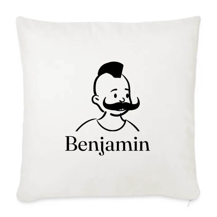 Coussin personnalisé au prénom Benjamin