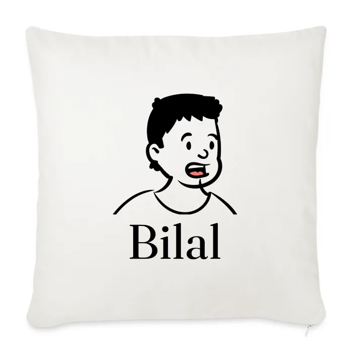 Coussin personnalisé au prénom Bilal
