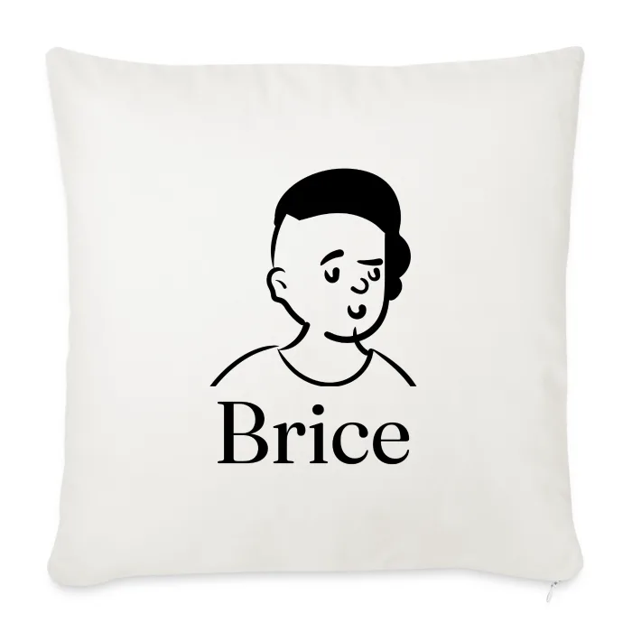 Coussin personnalisé au prénom Brice
