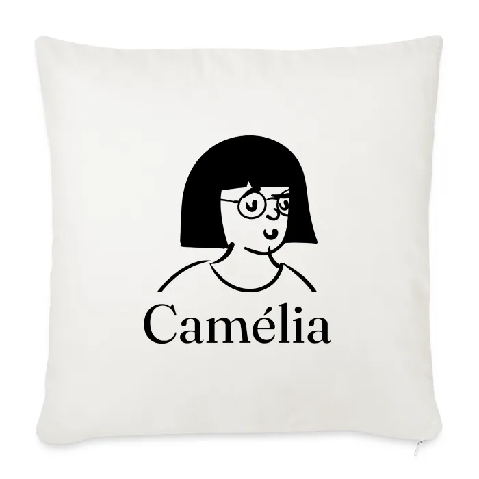 Coussin personnalisé au prénom Camélia