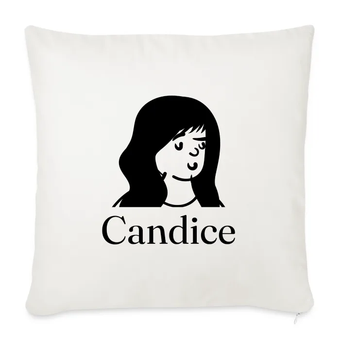 Coussin personnalisé au prénom Candice