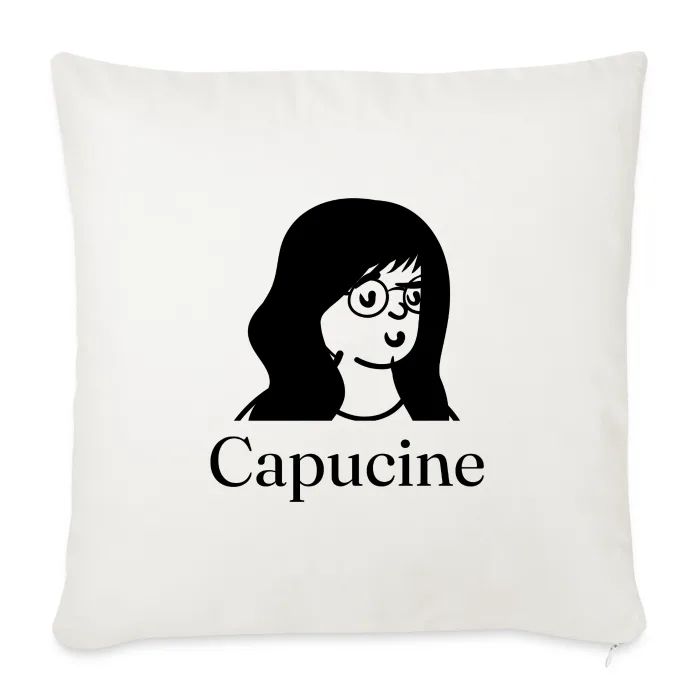 Coussin personnalisé au prénom Capucine
