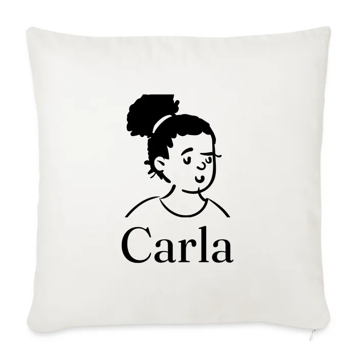 Coussin personnalisé au prénom Carla