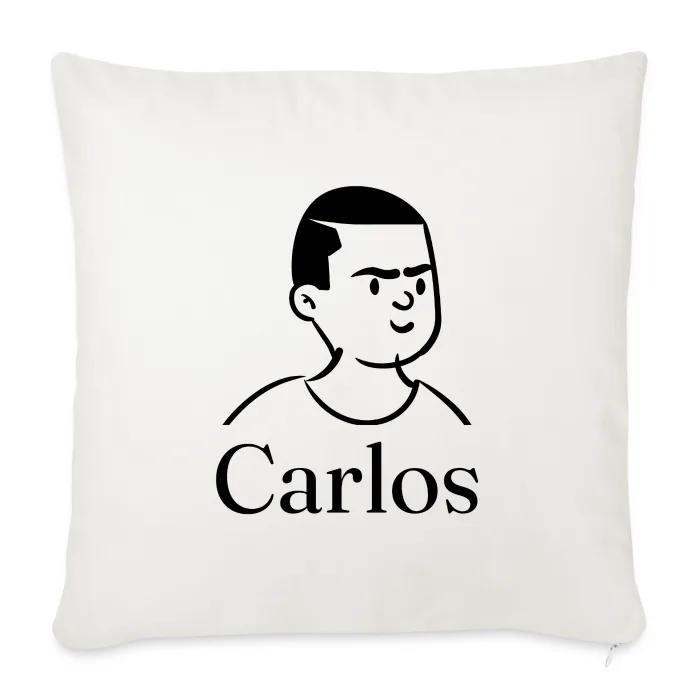 Coussin personnalisé au prénom Carlos