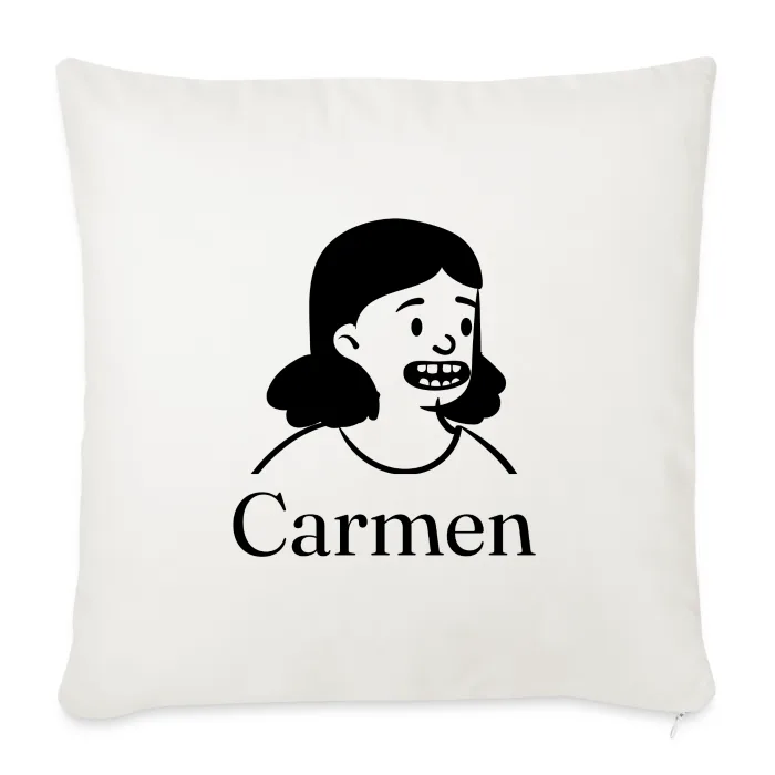 Coussin personnalisé au prénom Carmen