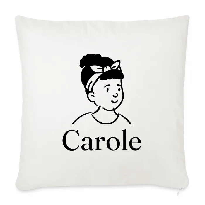 Coussin personnalisé au prénom Carole