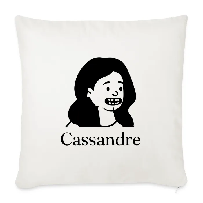 Coussin personnalisé au prénom Cassandre