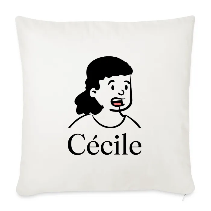 Coussin personnalisé au prénom Cécile