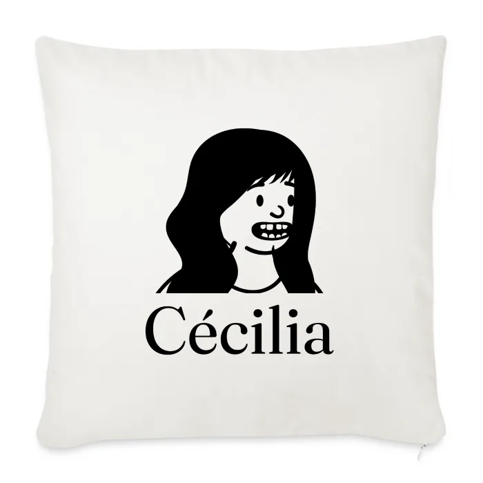 Coussin personnalisé au prénom Cécilia