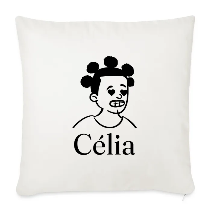 Coussin personnalisé au prénom Célia