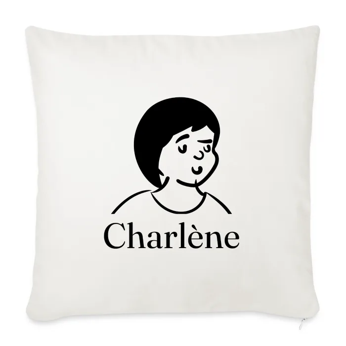 Coussin personnalisé au prénom Charlène