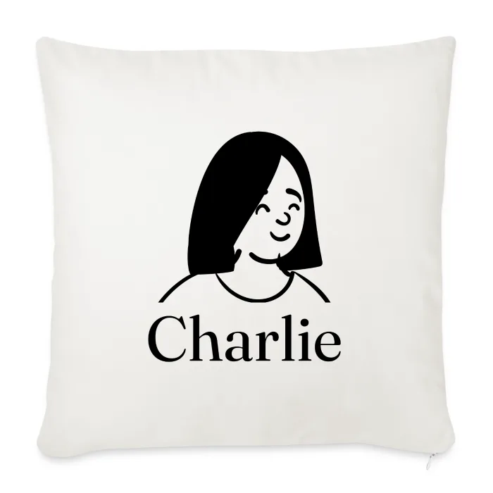Coussin personnalisé au prénom Charlie