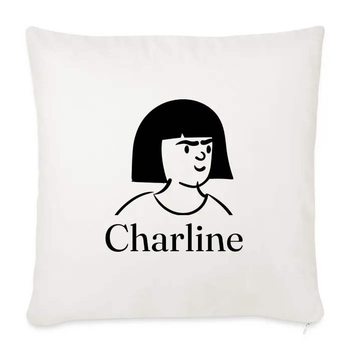 Coussin personnalisé au prénom Charline