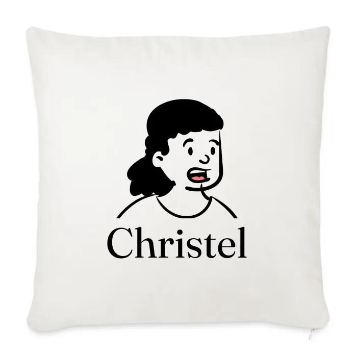 Coussin personnalisé au prénom Christel