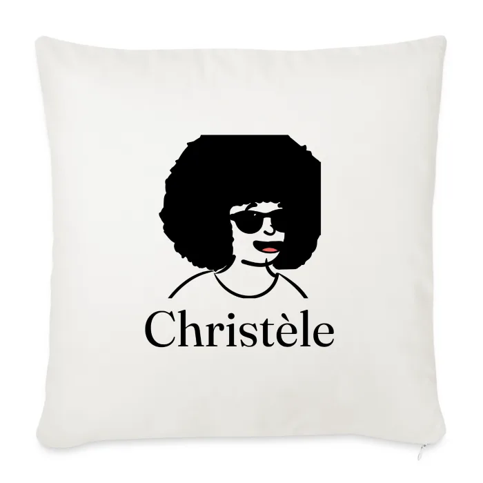 Coussin personnalisé au prénom Christèle