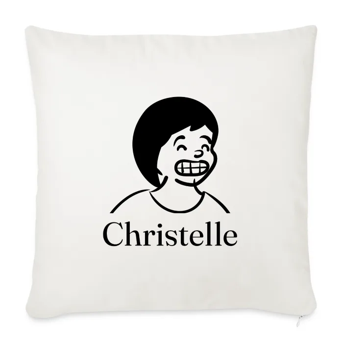 Coussin personnalisé au prénom Christelle