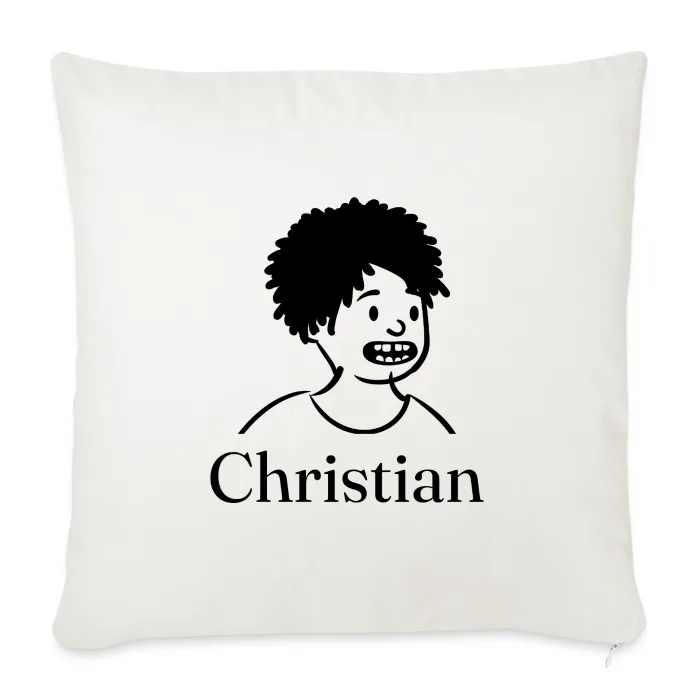 Coussin personnalisé au prénom Christian