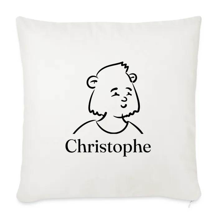 Coussin personnalisé au prénom Christophe