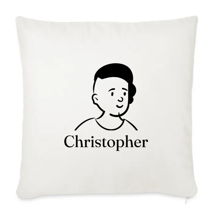 Coussin personnalisé au prénom Christopher