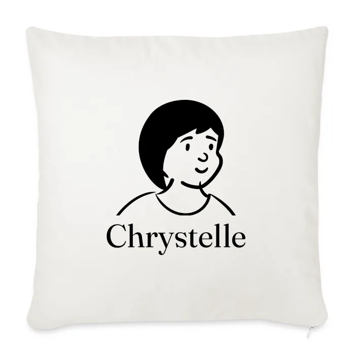 Coussin personnalisé au prénom Chrystelle