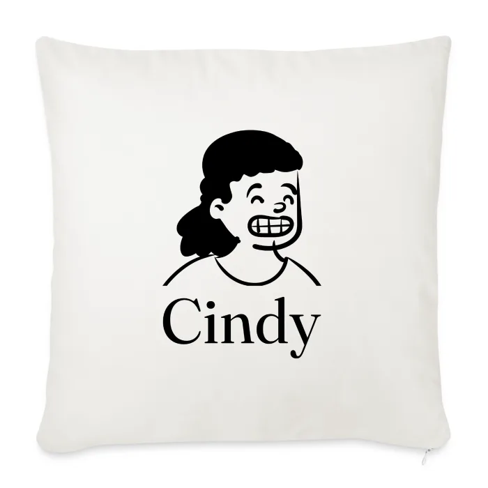Coussin personnalisé au prénom Cindy