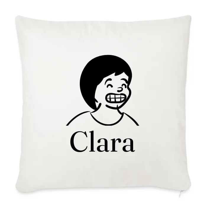 Coussin personnalisé au prénom Clara