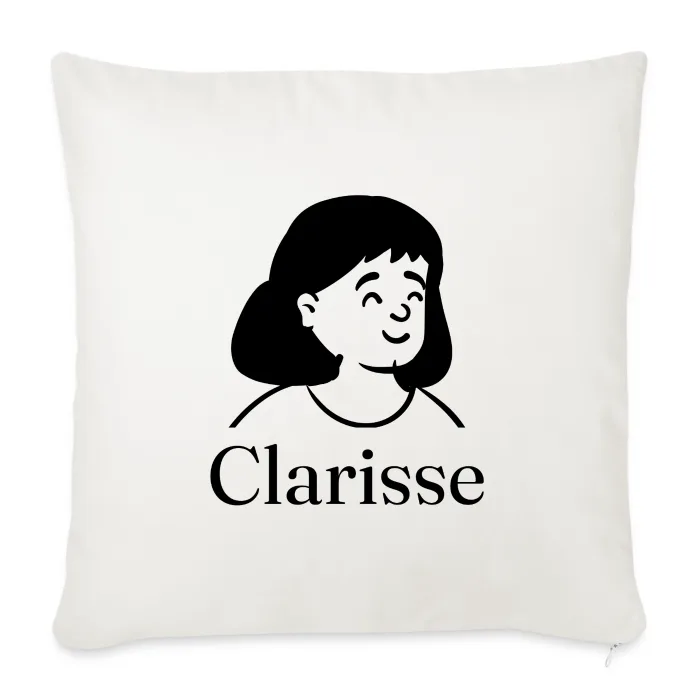 Coussin personnalisé au prénom Clarisse