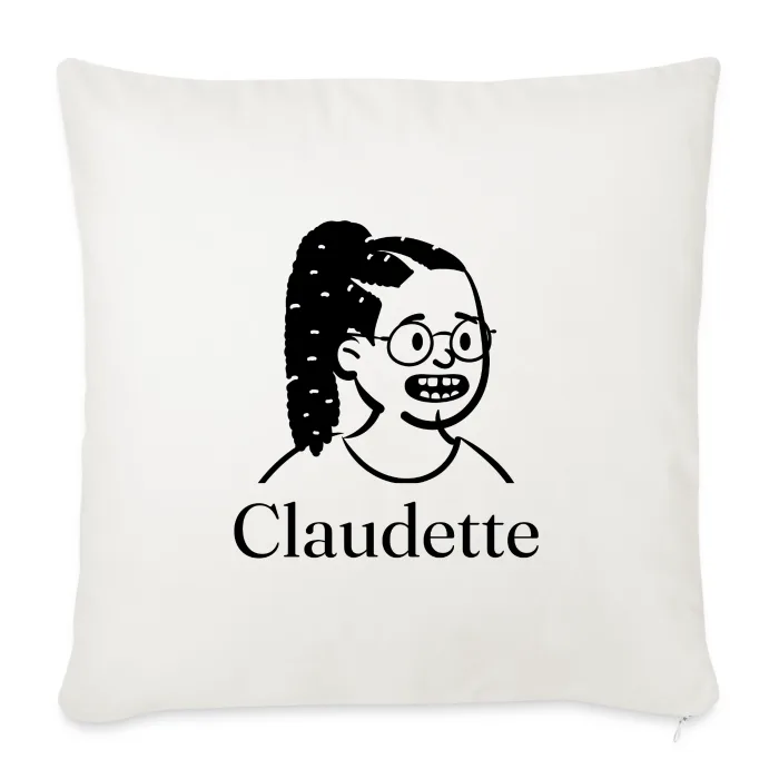 Coussin personnalisé au prénom Claudette