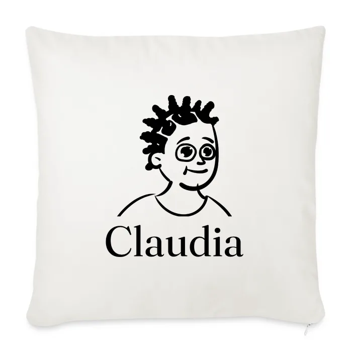 Coussin personnalisé au prénom Claudia