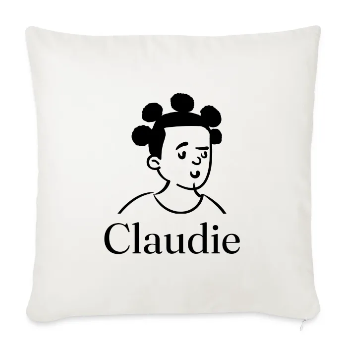 Coussin personnalisé au prénom Claudie