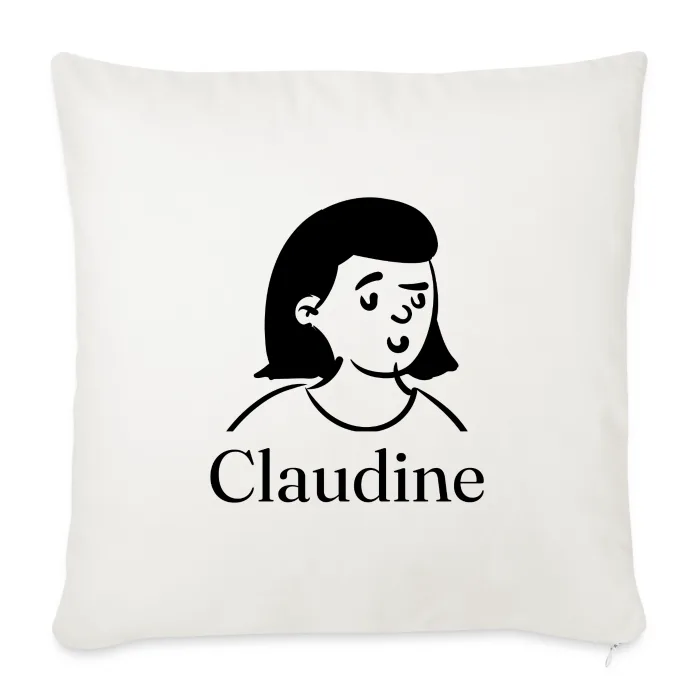 Coussin personnalisé au prénom Claudine