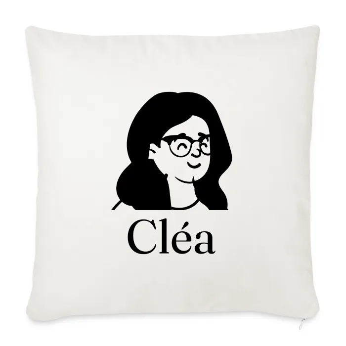 Coussin personnalisé au prénom Cléa
