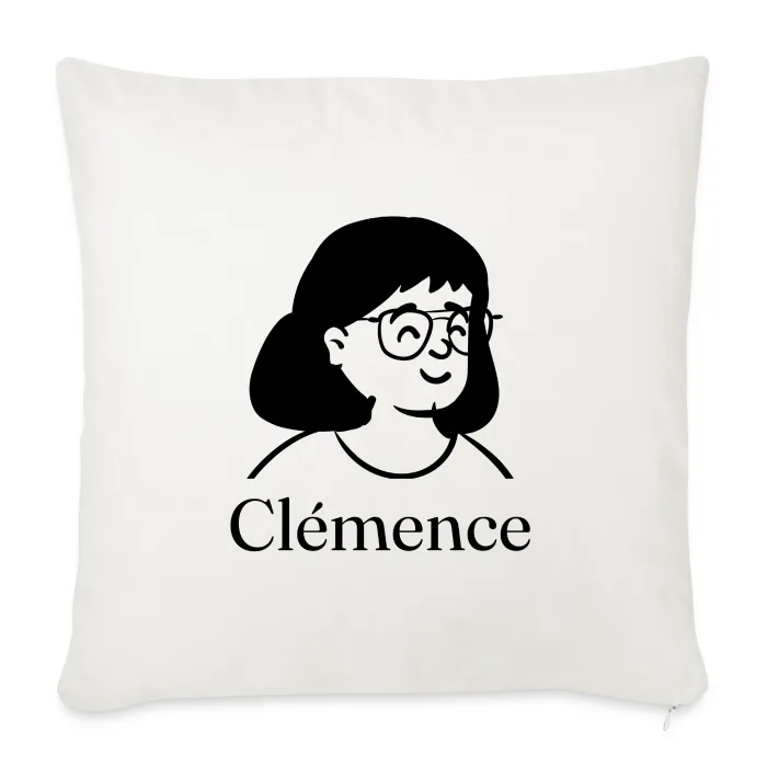 Coussin personnalisé au prénom Clémence