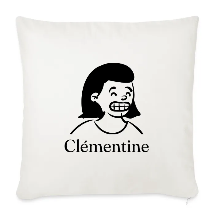 Coussin personnalisé au prénom Clémentine
