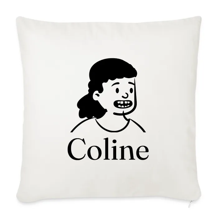 Coussin personnalisé au prénom Coline